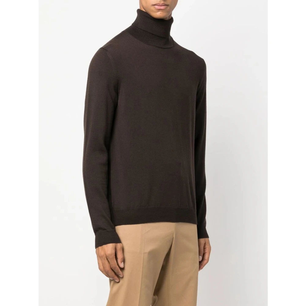 Zanone Bruine Sweater Collectie Brown Heren
