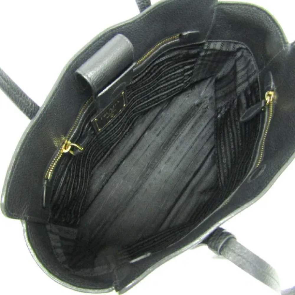 Prada Vintage Pre-owned Leather prada-bags Black Dames