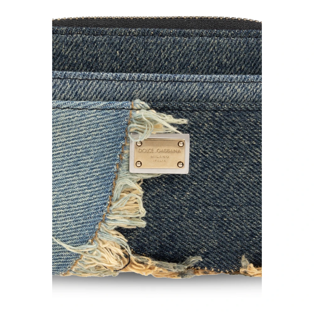 Dolce & Gabbana Portemonnee met vintage-effect Blue Dames