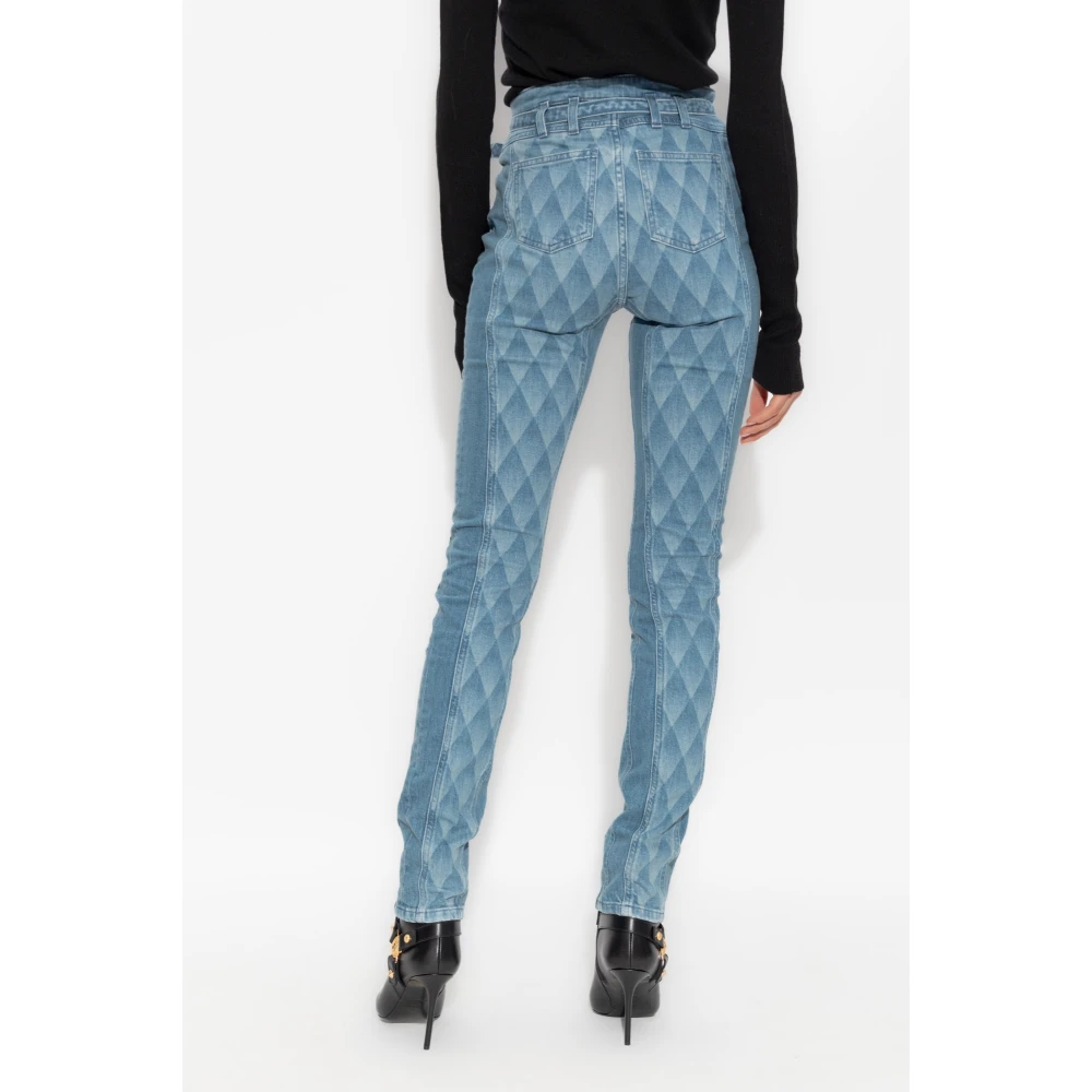 Balmain Jeans met riem Blue Dames