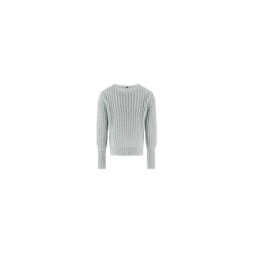 Herno Rondhals gebreide trui Blue Dames
