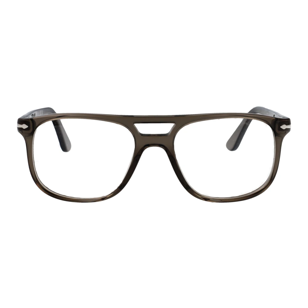 Persol Unisex Gray Stylish Optical Glasses For Elevated Look