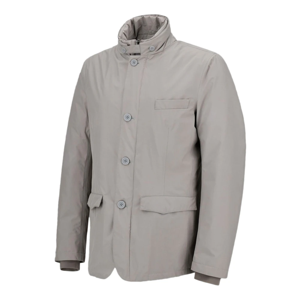 Herno Grijze Blazer met Gore-Tex Membraan Gray Heren
