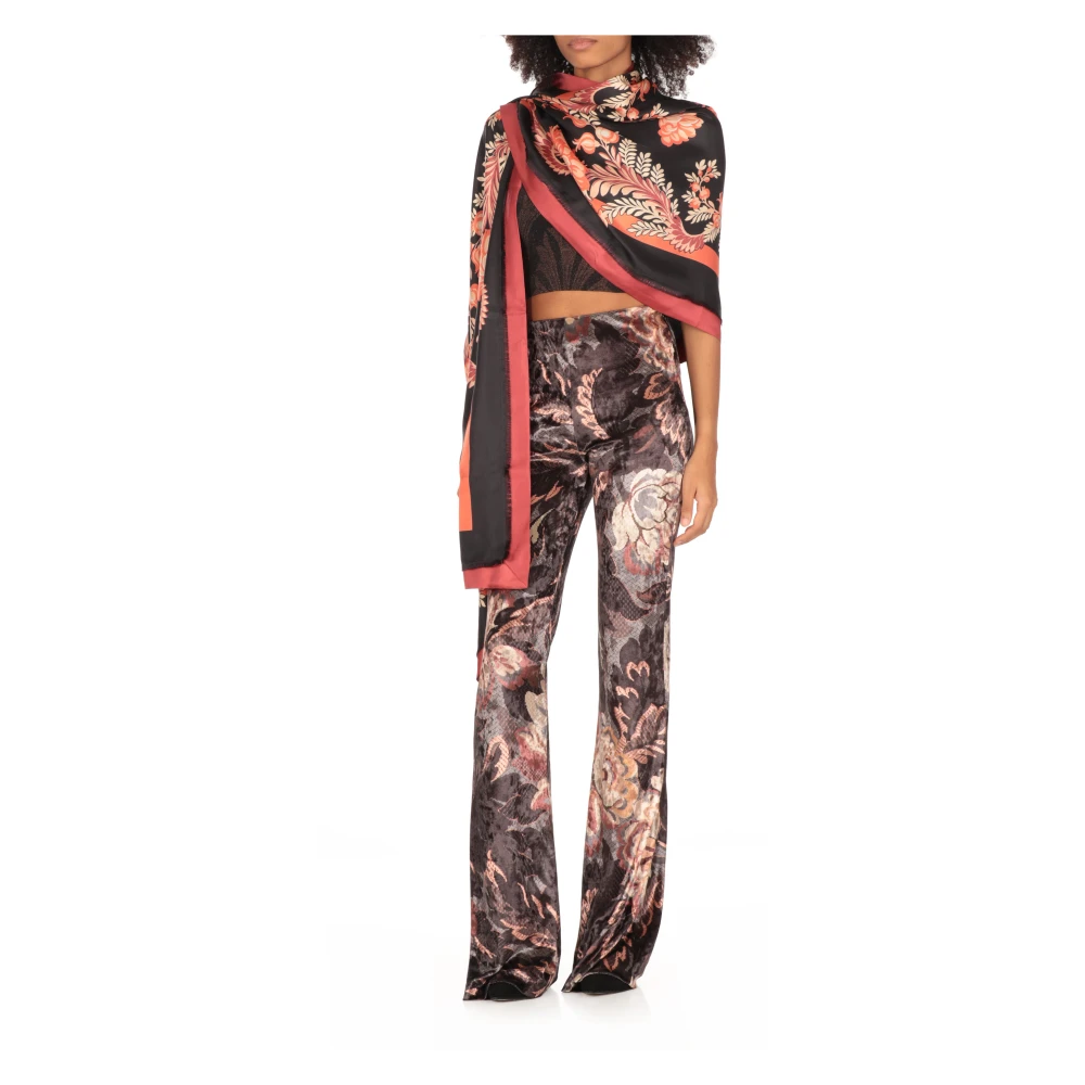 ETRO Zijden sjaal met contrasterende kleurenprint Multicolor Dames