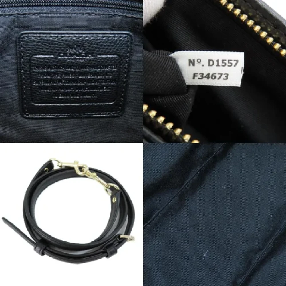 Coach Pre-owned Leather handbags Black Dames
