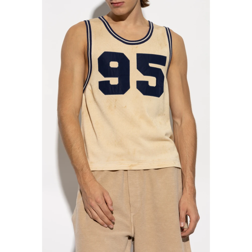 Dsquared2 Mouwloos T-shirt Beige Heren
