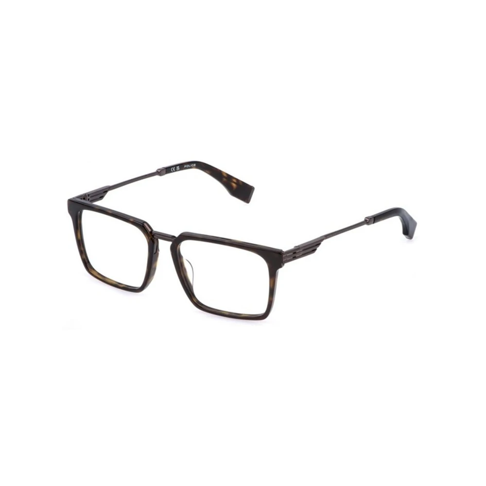 Police Men's Brown Glasses, 54 Mm, Vplq77 Optical Frame
