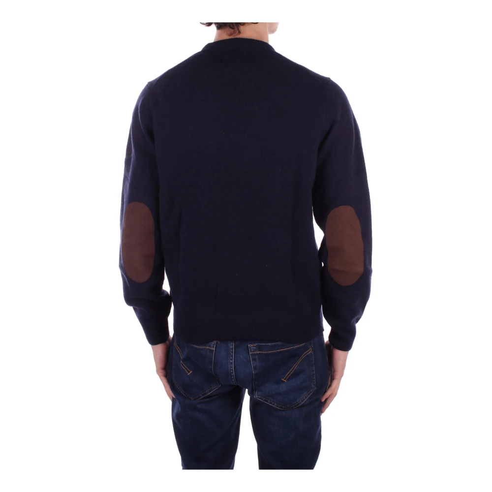 Barbour Blauwe Logo Front Sweater Blue Heren