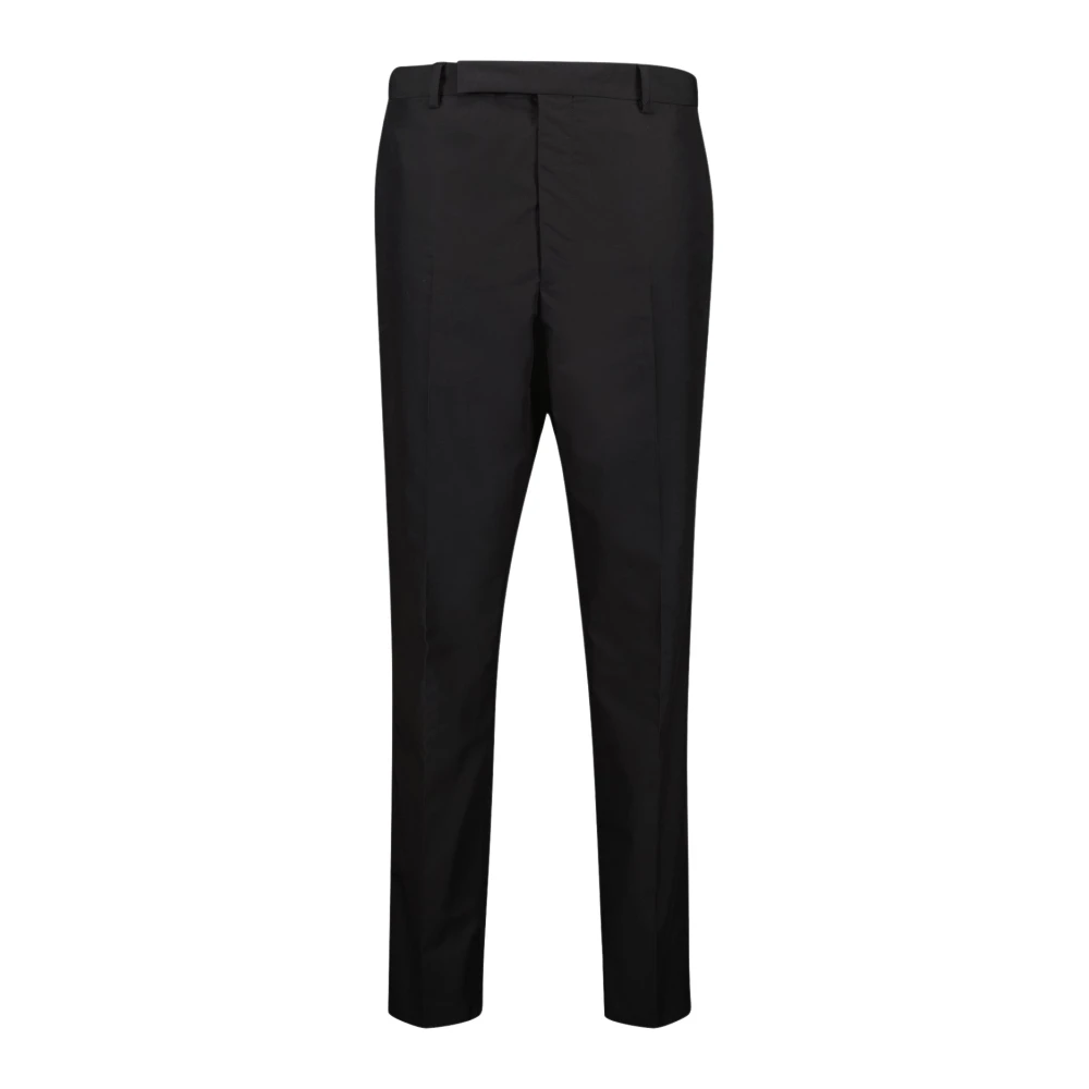Prada Men's Black Slim-Fit Cotton Trousers