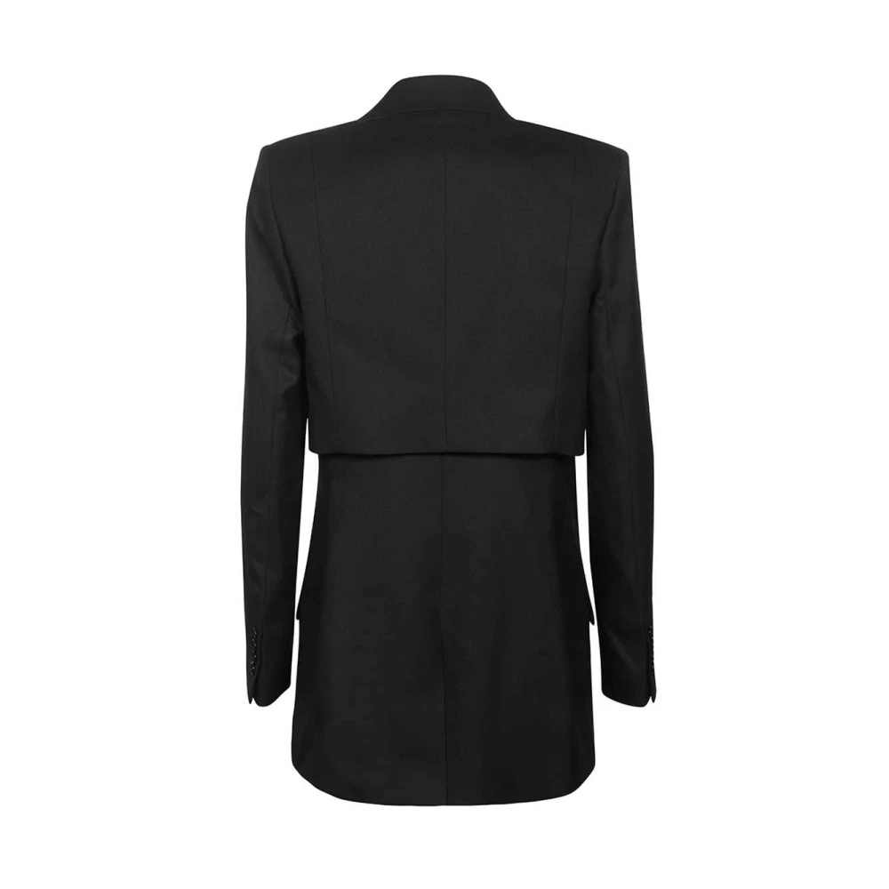Karl Lagerfeld Dubbelrijige blazer met peak revers Black Dames