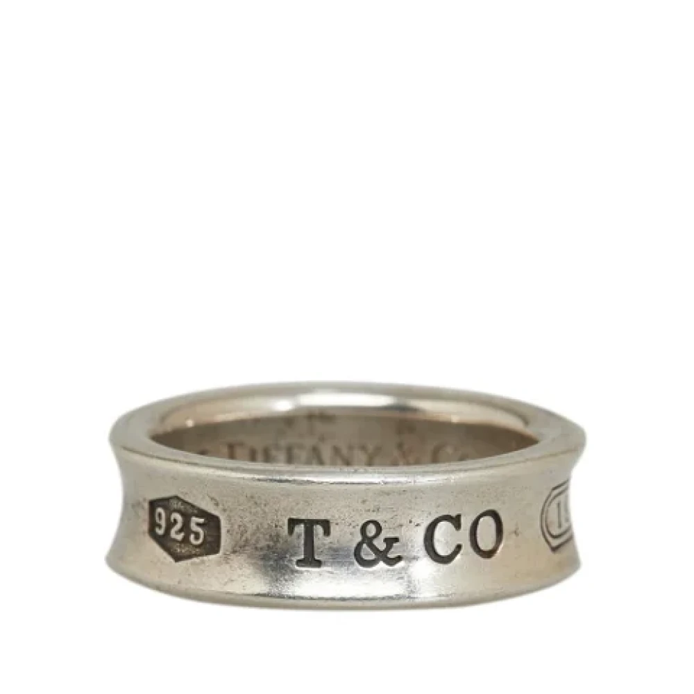 Tiffany & Co. Pre-owned Pre-owned Silver ringar Gray, Herr