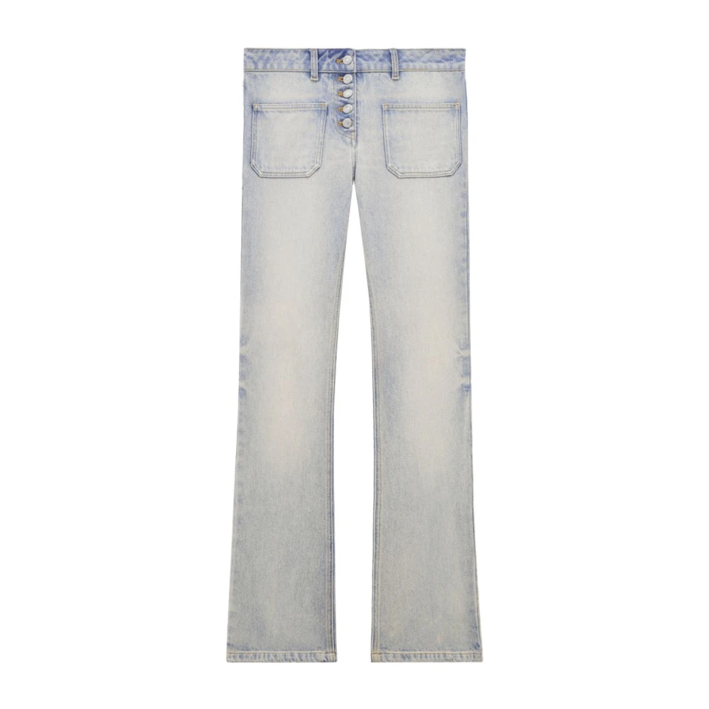 Courrèges Denim Bootcut Byxor Blue, Dam