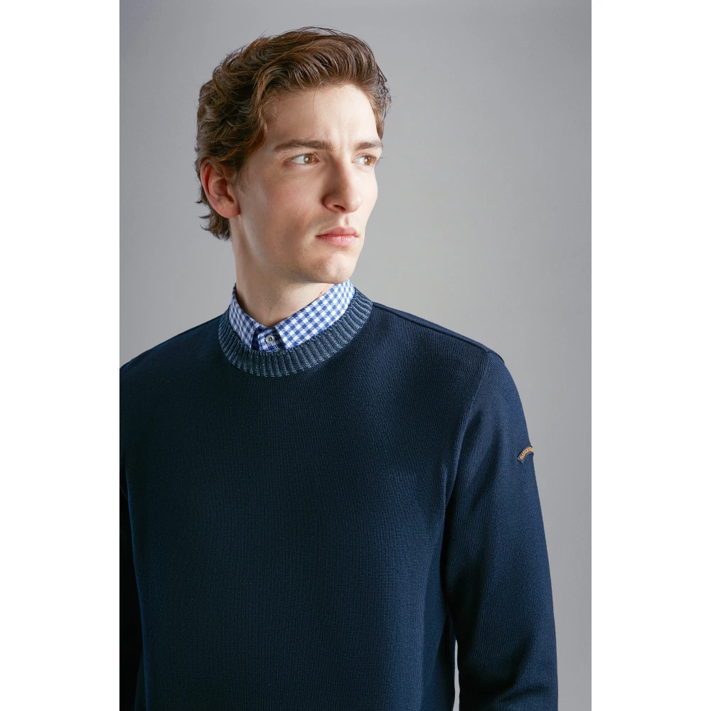 PAUL & SHARK Blauwe Sweater Collectie Blue Heren