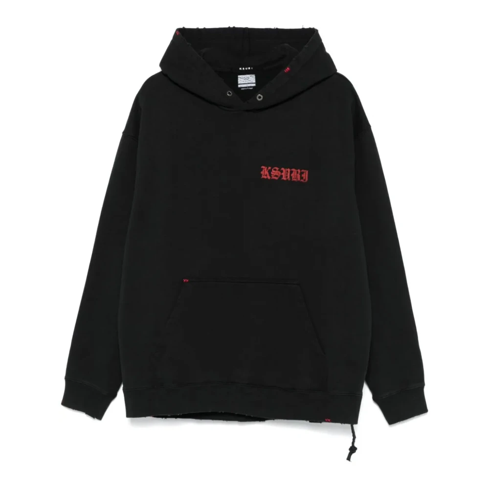 Ksubi Zwarte Hoodie Sweater Sinners Biggie Black Heren