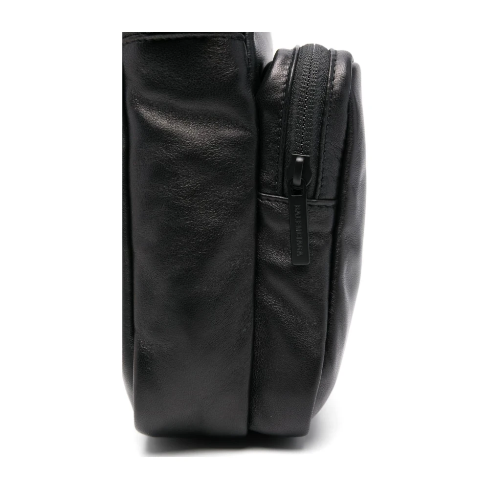 Balenciaga Zwarte schoudertas met rits Black Heren