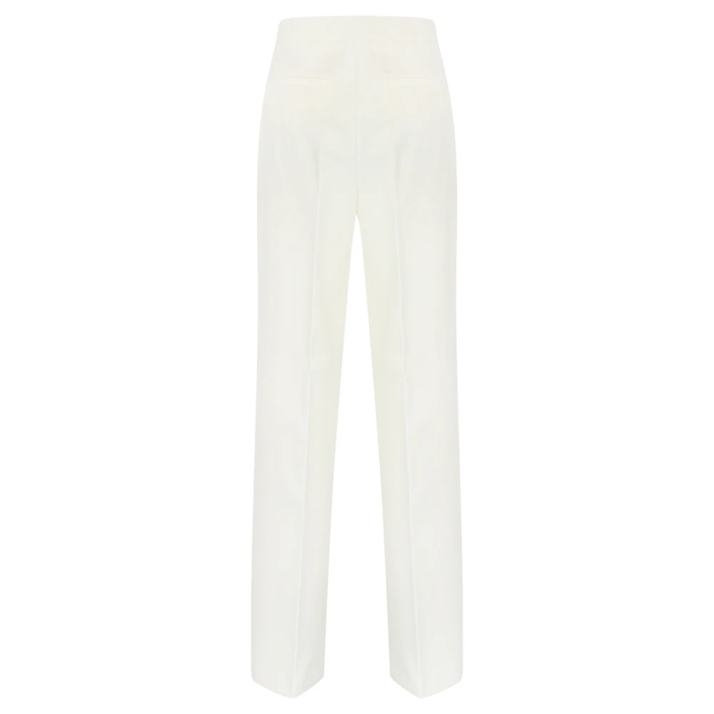 pinko Elegante Witte Broek Wijde Pijpen White Dames
