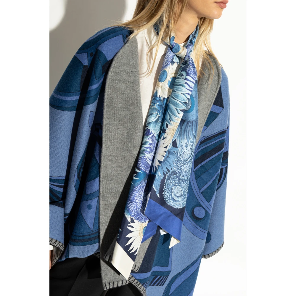 Salvatore Ferragamo Zijden sjaal Blue Dames