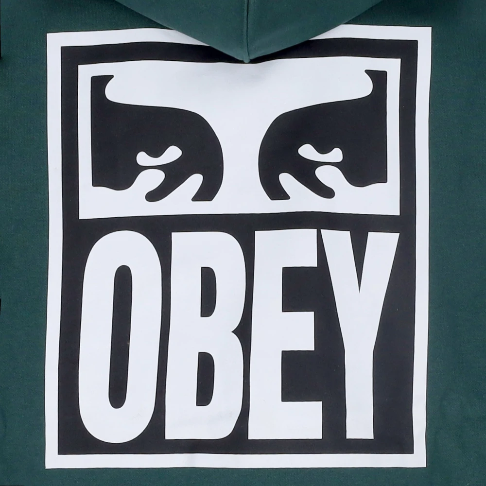 Obey Donkere Ceder Eyes Icon Hoodie Green Heren