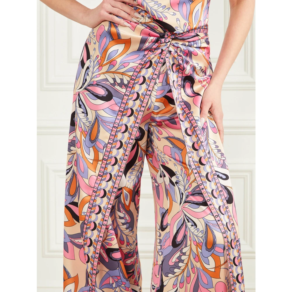 Guess Wide Trousers Multicolor Dames