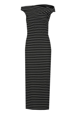 robe-rayee-noire-en-viscose-pour-femmes