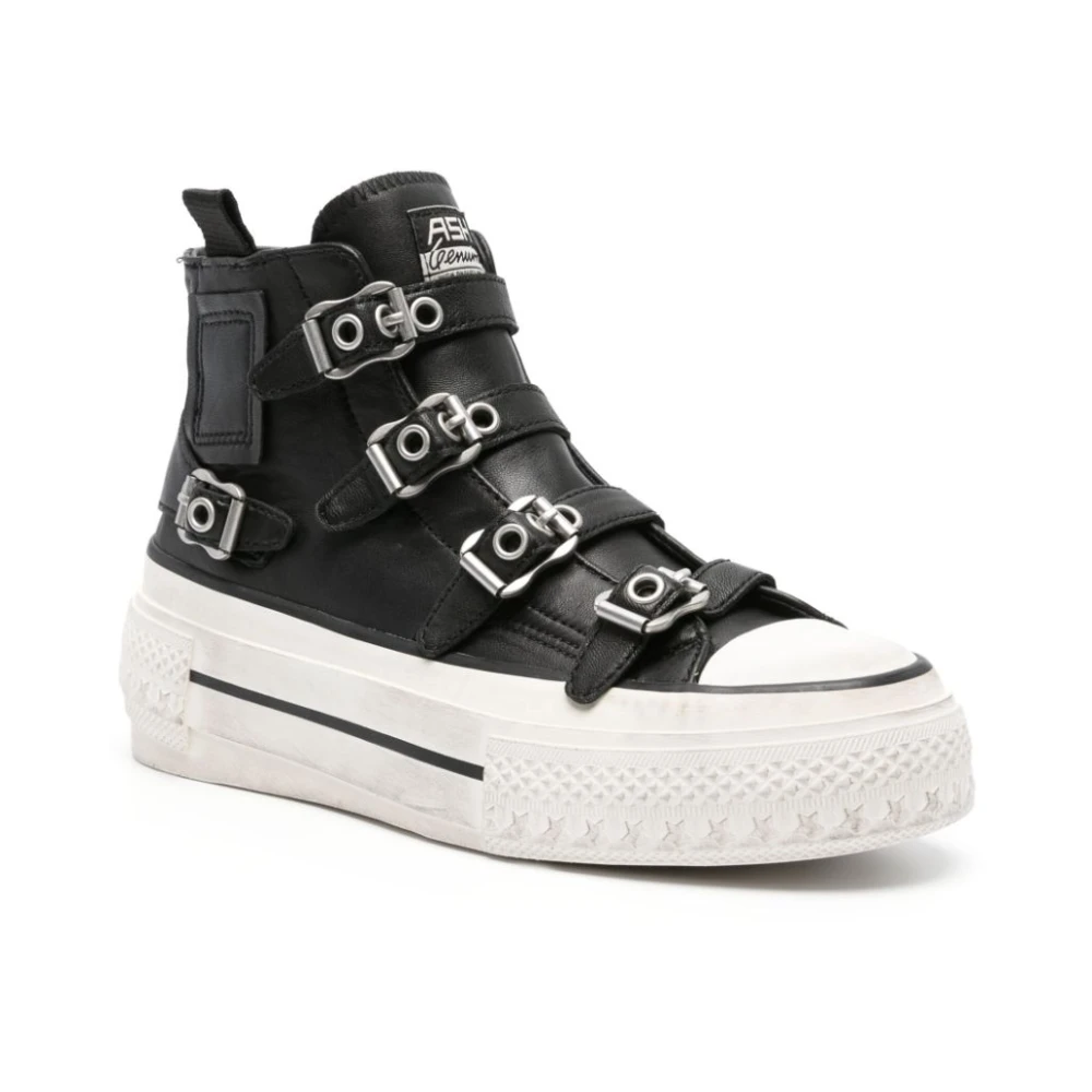 Ash Regenboog Leren Sneakers Black Dames