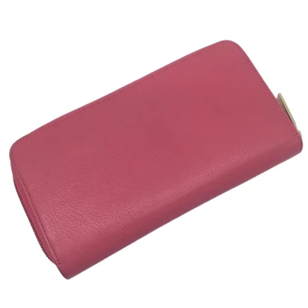 Chanel Vintage Pre-owned Leather wallets Pink Dames