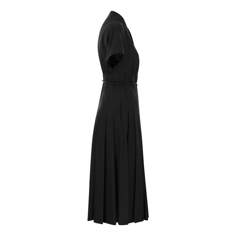 Max Mara Studio Midi Dresses Black Dames