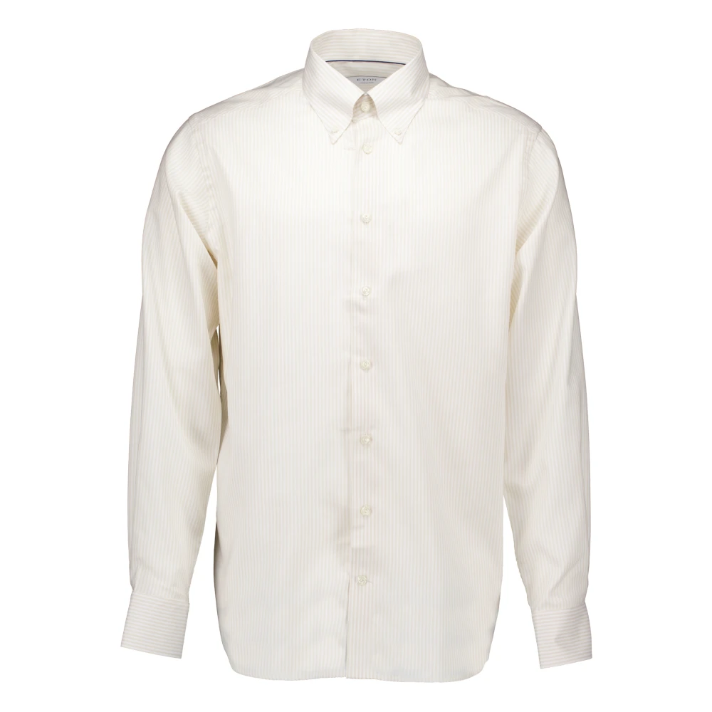 Eton Beige Oxford Shirt - Male - Casual Shirts - 4XL - Shirts