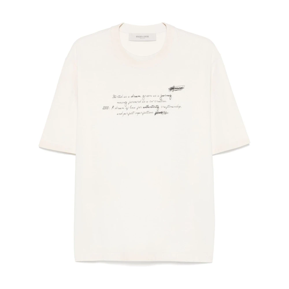 Golden Goose Zwart T-shirt & Polo White Dames