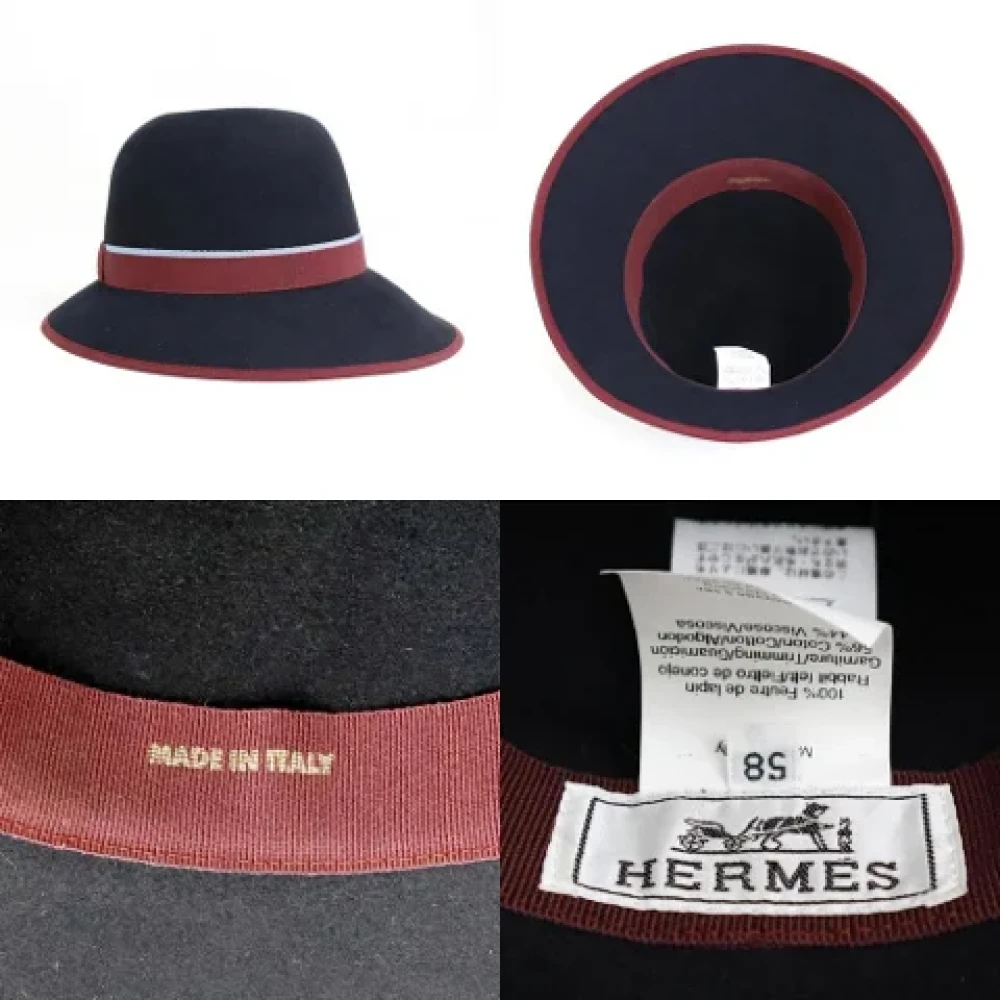 Hermès Vintage Pre-owned Wool hats Black Dames