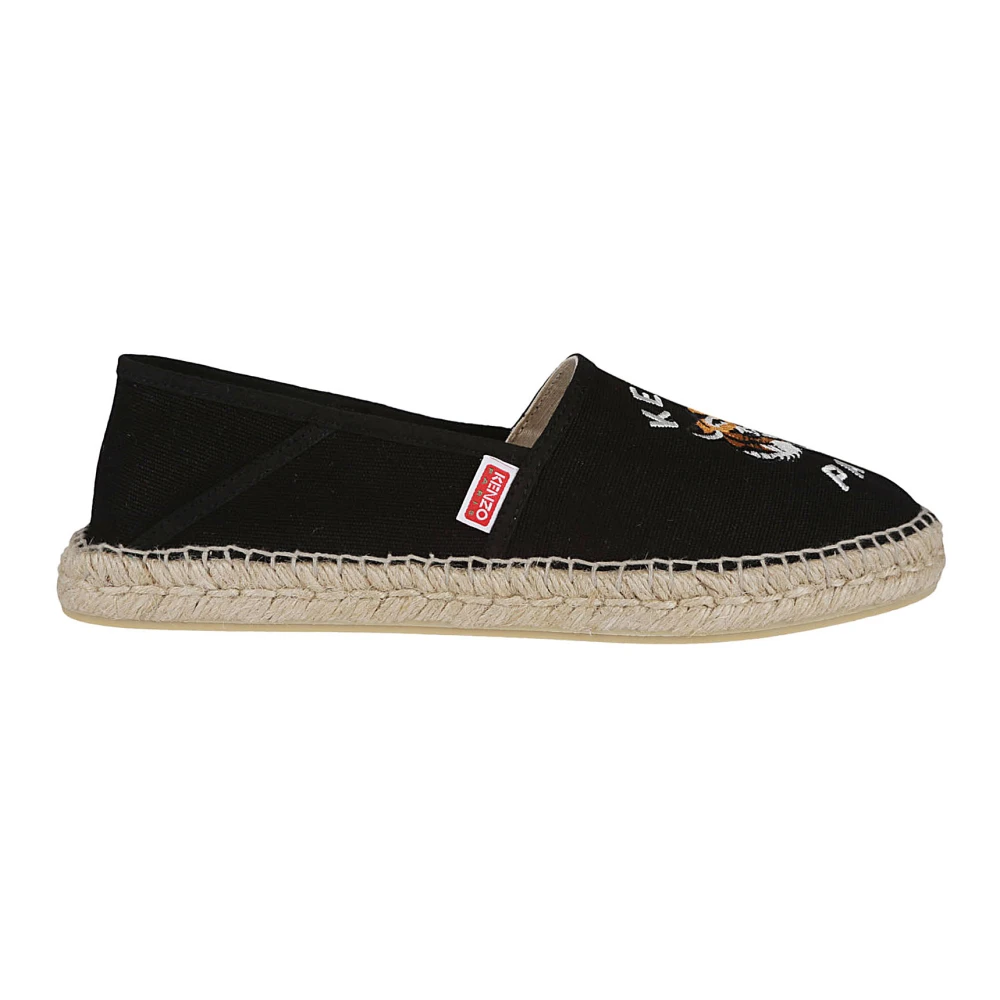 Kenzo Svart Slip-On Espadrilles Black, Herr