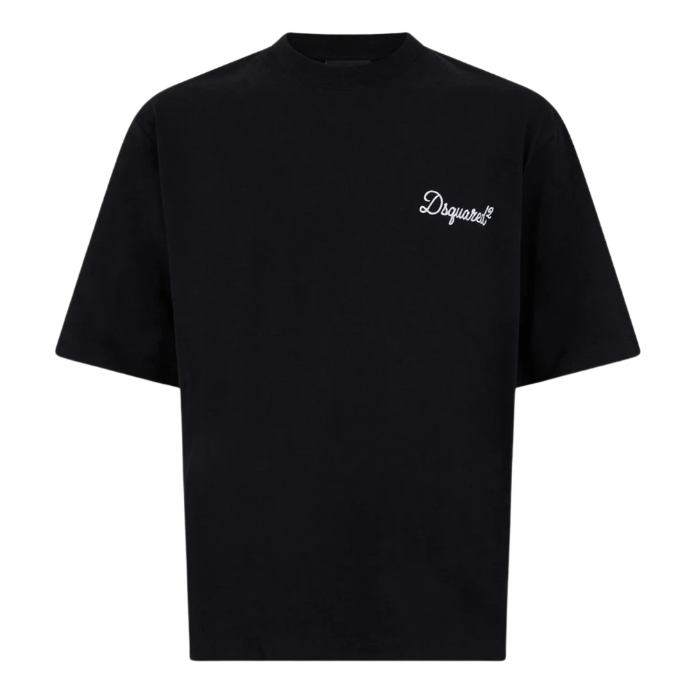 Dsquared2 Men's Black Short Sleeve Crew Neck - T-Shirts - L - Tops