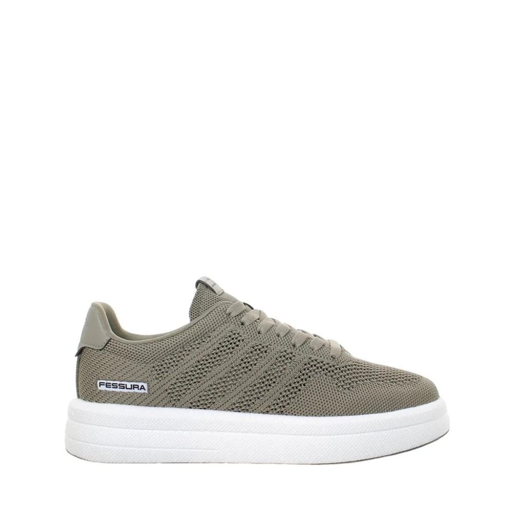 Fessura Ademende Lycra Sneakers in Modderkleur Heren Schoenen Bruin