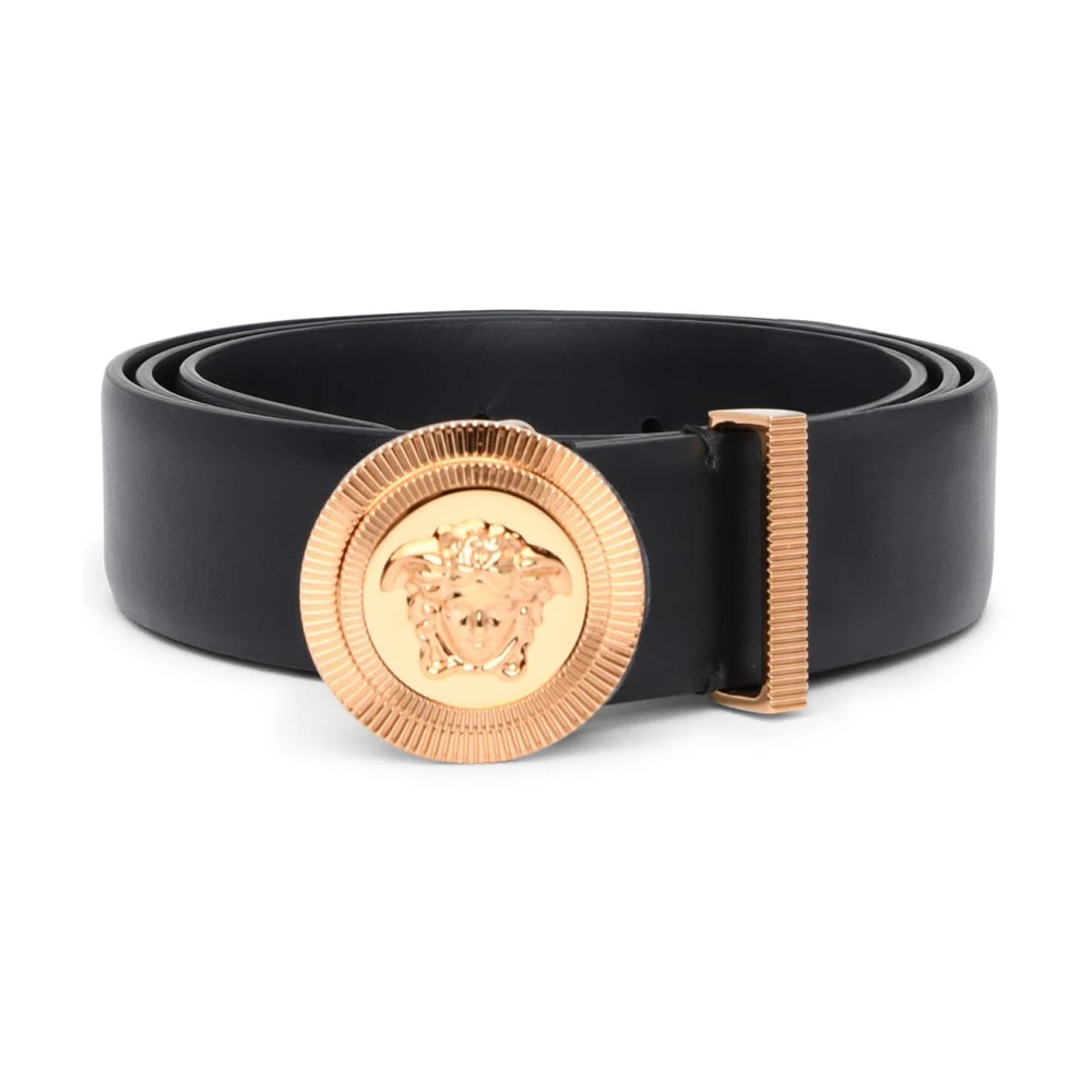Versace Medusa Riem VAN Leer Black Dames