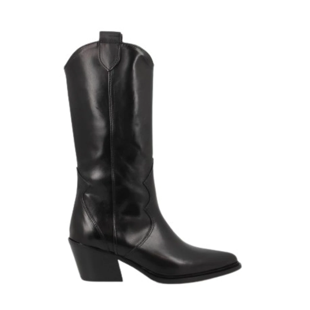 Alpe Elegante zwarte cowboylaarzen voor dames Black Dames