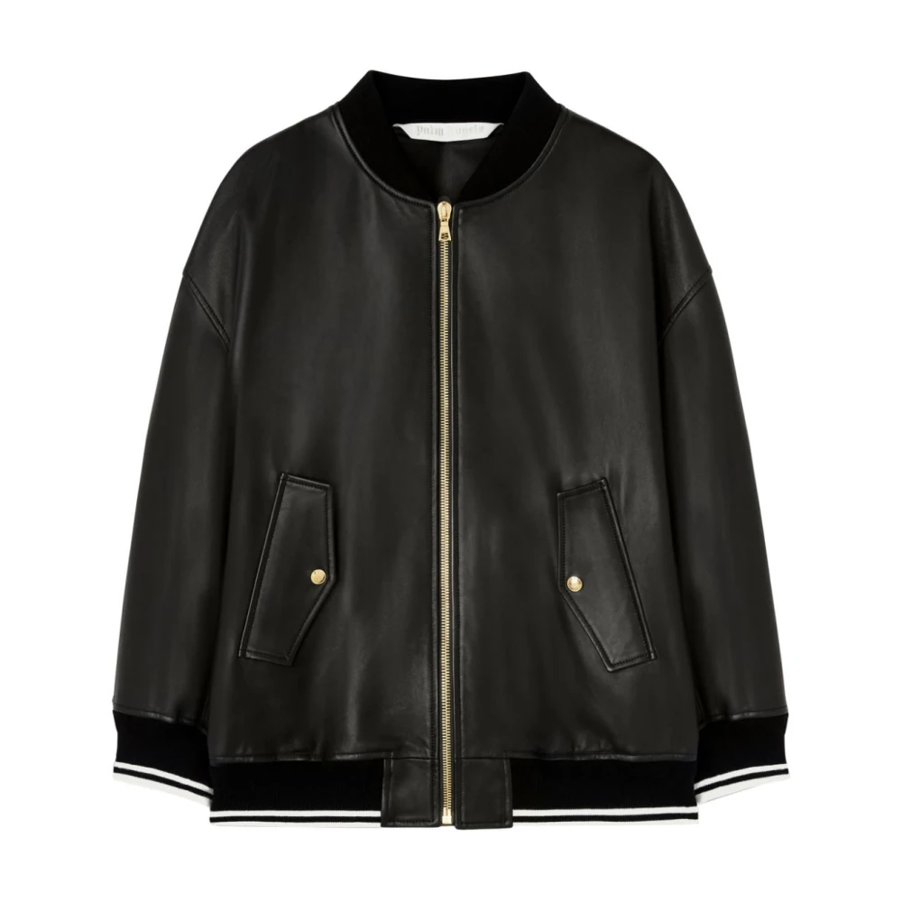 Palm Angels Zwarte Jassen voor een Stijlvolle Look Black Dames