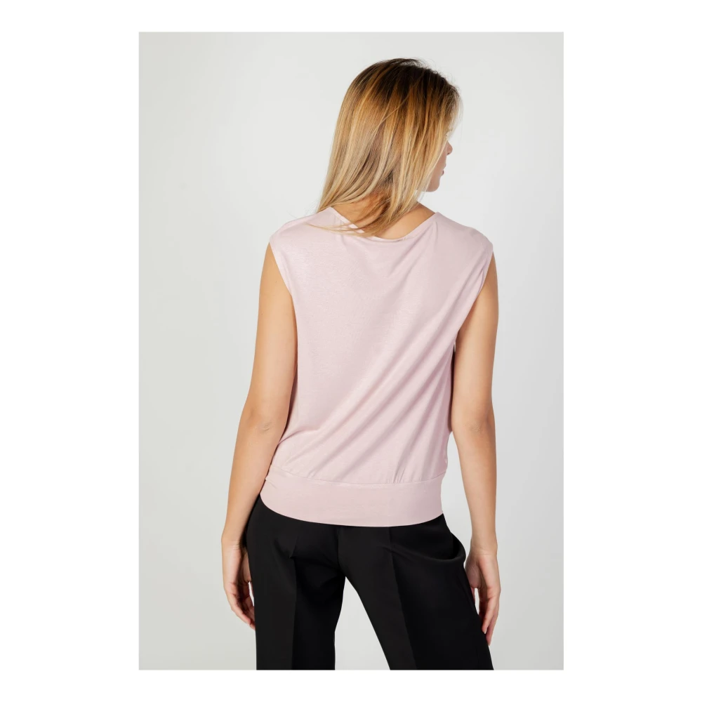 Sandro Ferrone Roze mouwloze blouse herfst winter stijl Pink Dames