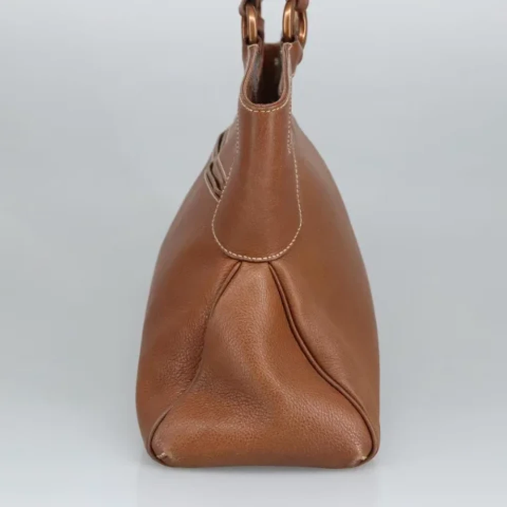 Cartier Vintage Pre-owned Leather handbags Brown Dames