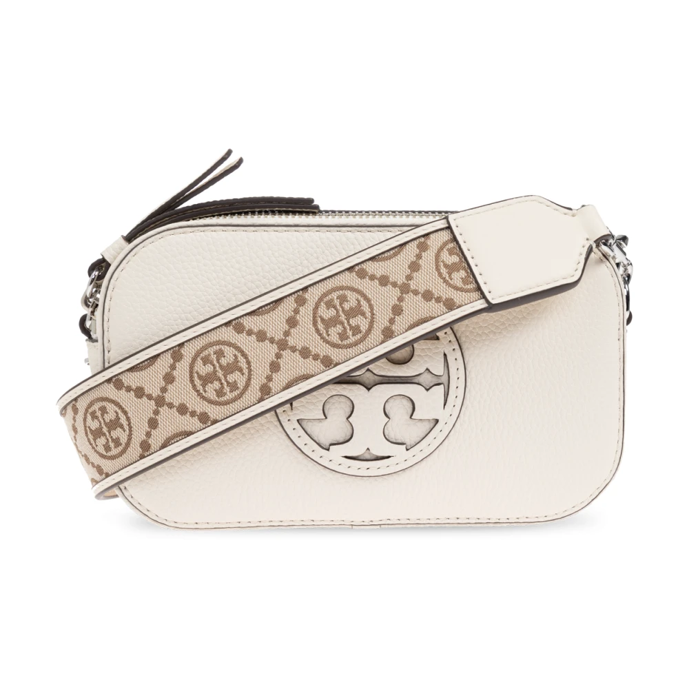 Tory Burch Women's Beige Cross Body Bags, One Size, Shoulder Bag Miller Mini