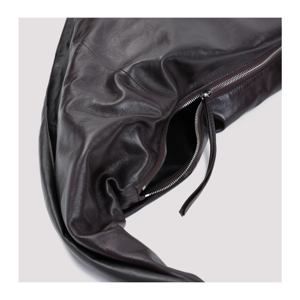 Lemaire Donkere Chocolade Sjaal Tas Black Dames
