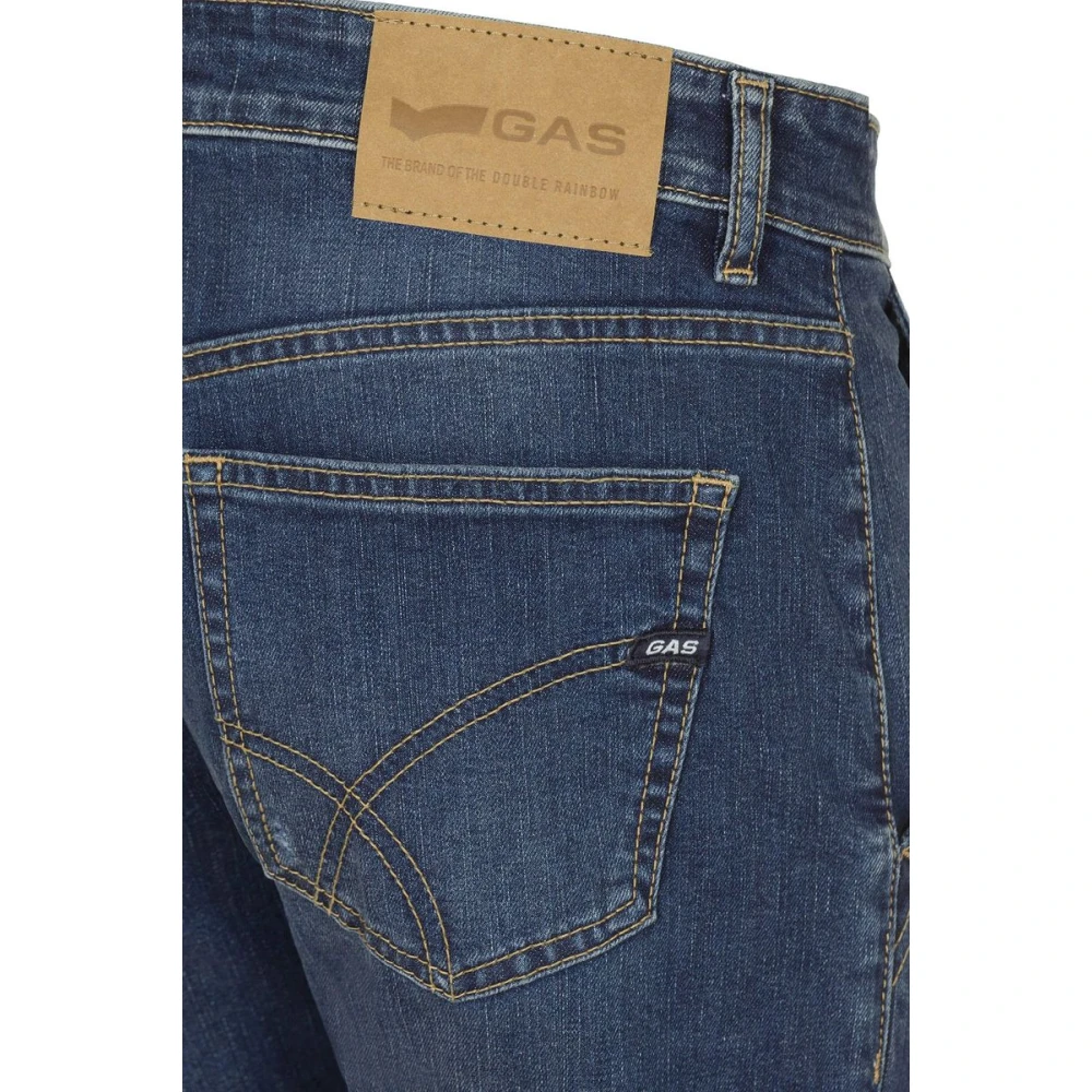 GAS Slim-fit Denim Jeans Blue Heren