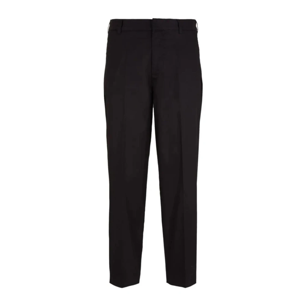 Emporio Armani Wijde Herenbroek Black Heren