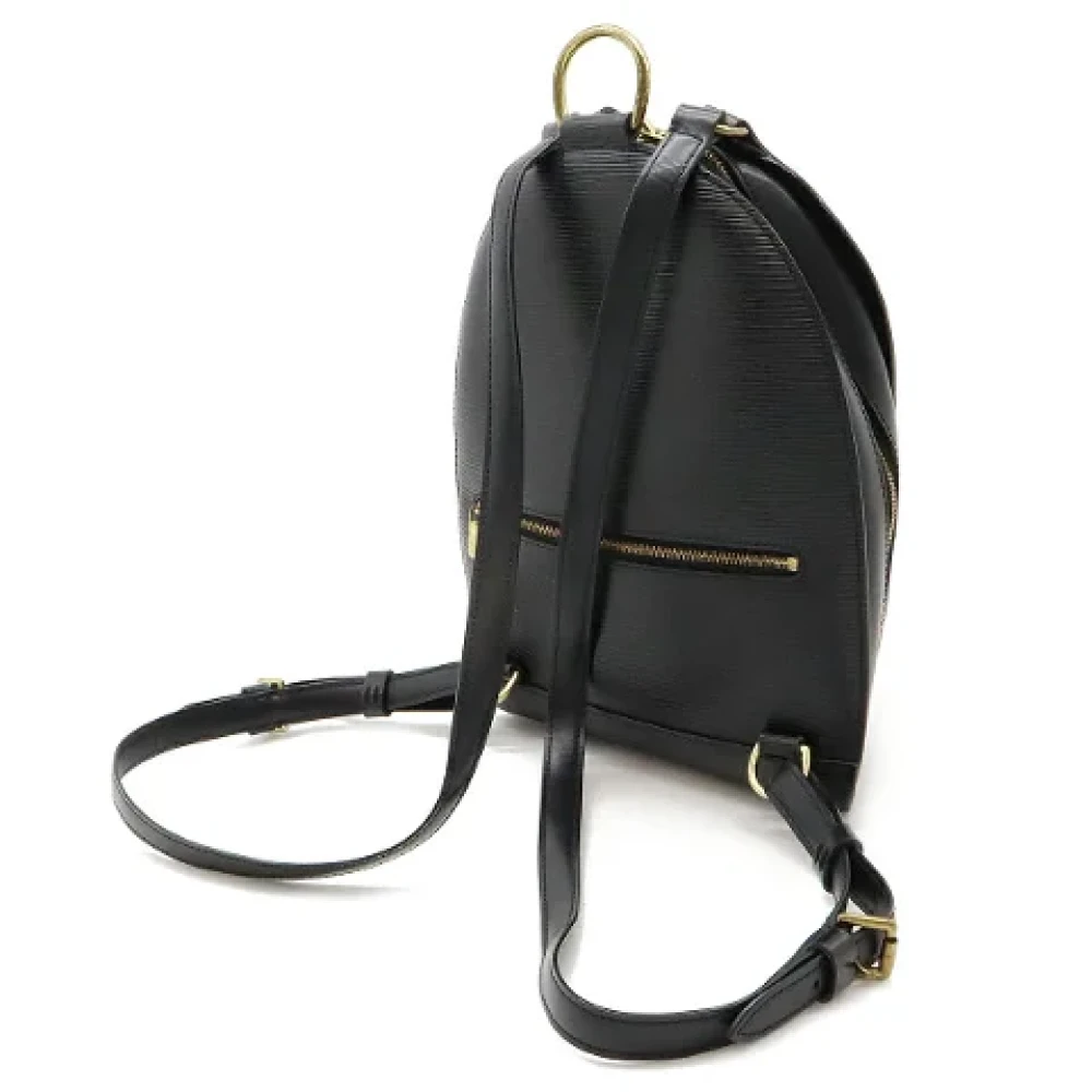 Louis Vuitton Vintage Pre-owned Leather backpacks Black Dames