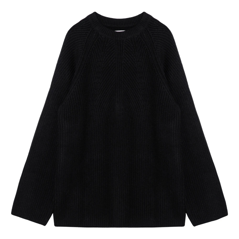 Loulou Studio Ronde Hals T-shirt Black Dames