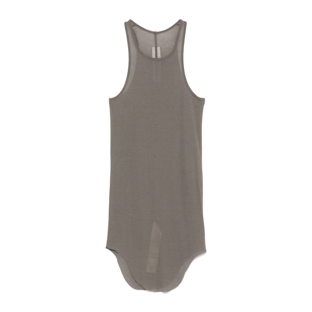 Rick Owens Grijze Mouwloze Racerback Top Gray Dames