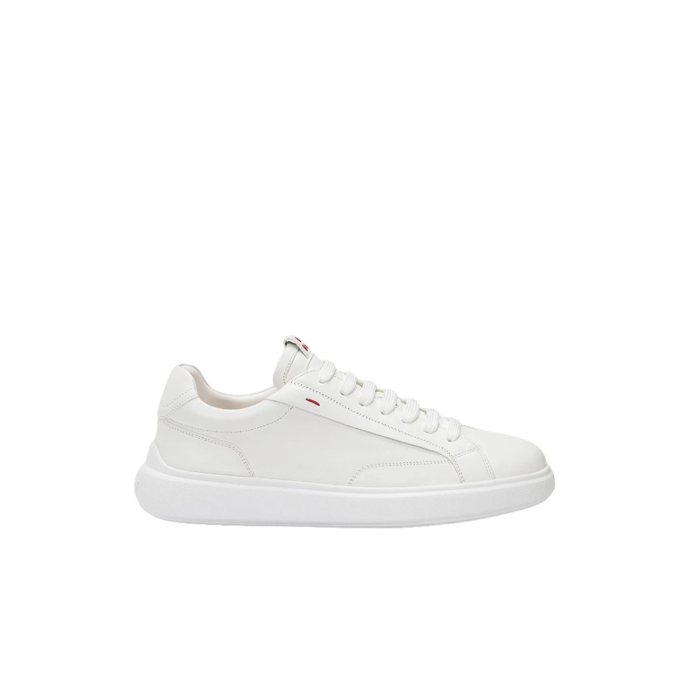 Peuterey Witte leren veterschoenen Heren Schoenen