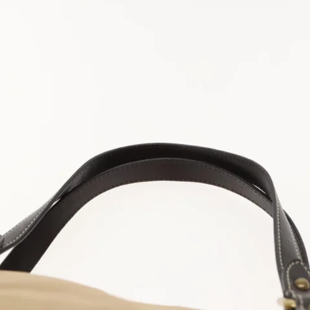 Burberry Vintage Pre-owned Fabric handbags Beige Dames
