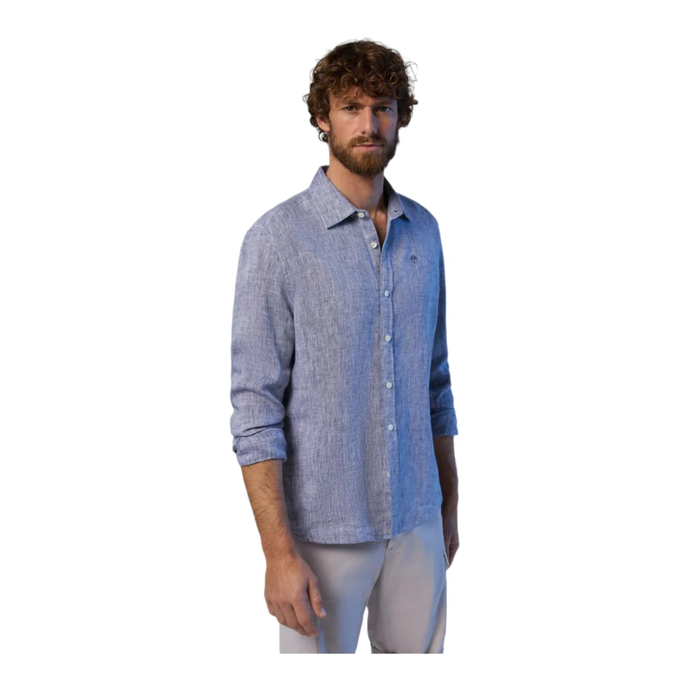 North Sails Lange mouwen overhemd Blue Heren