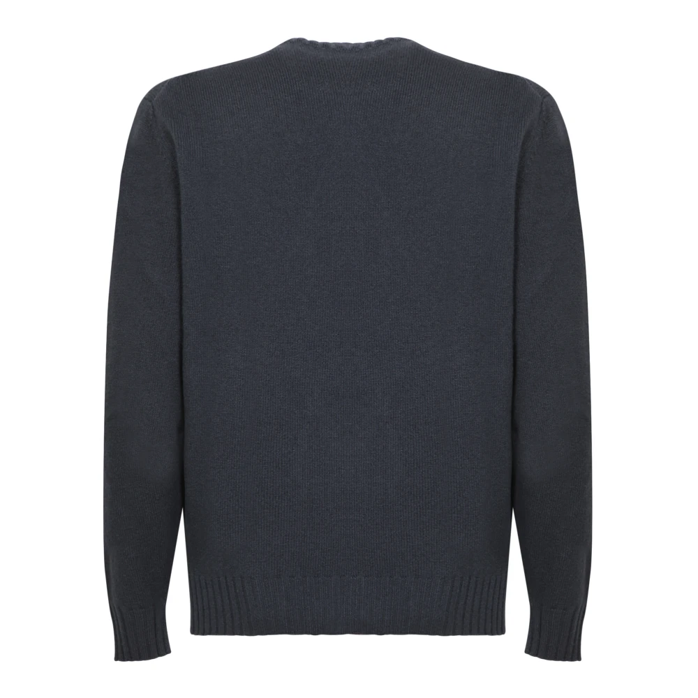 Dell'oglio Blauwe Gebreide Kleding voor Mannen Aw24 Blue Heren