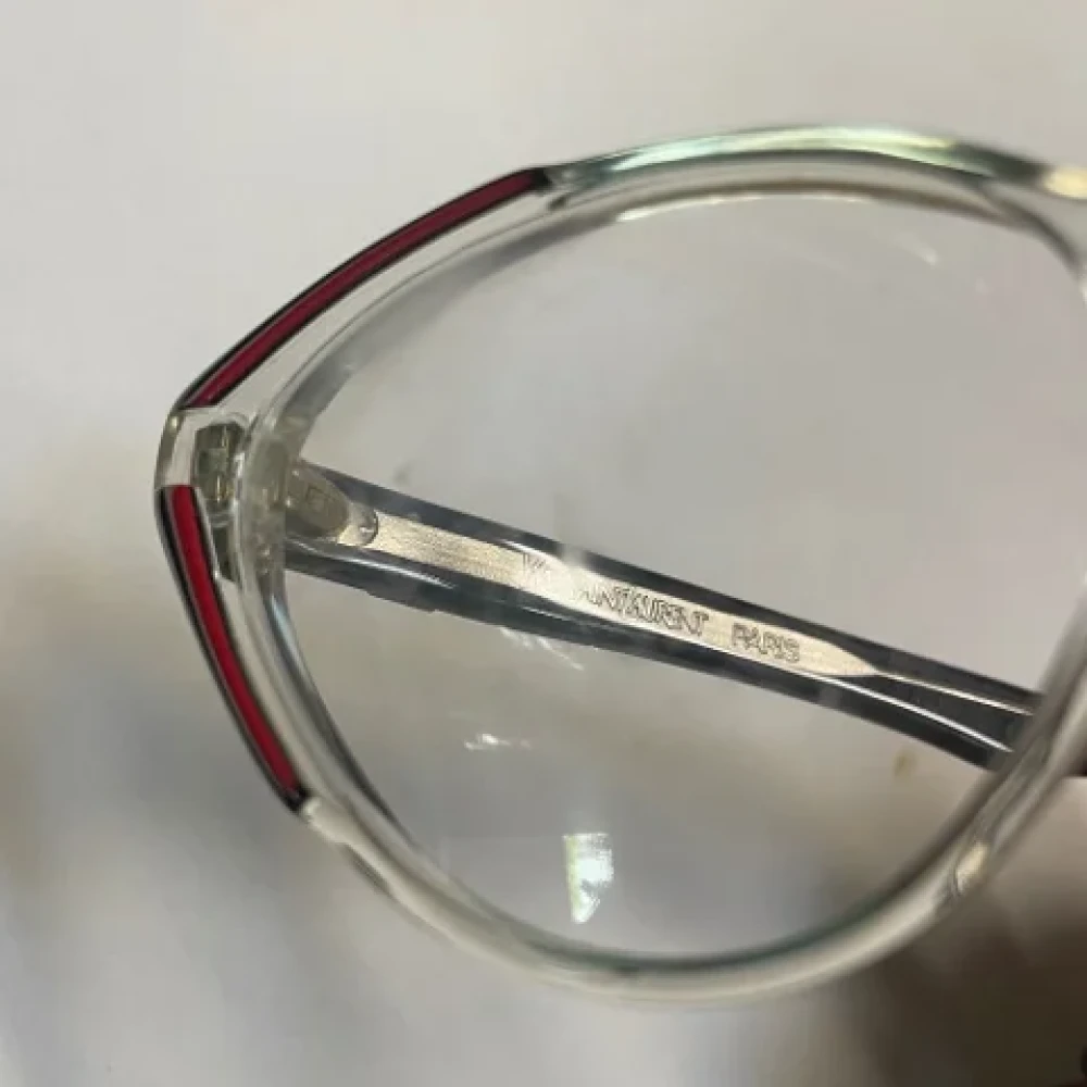 Yves Saint Laurent Vintage Pre-owned Acetate sunglasses Red Dames